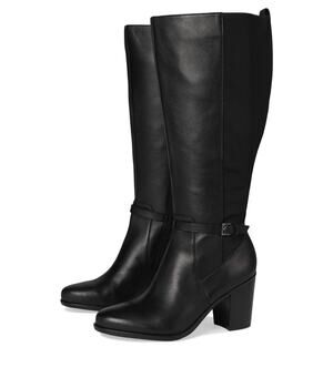 NATURALIZER WOMENS KALINA-STRETCH EXTRA WIDE CALF BOOTS BLACK - 8.5 WIDE